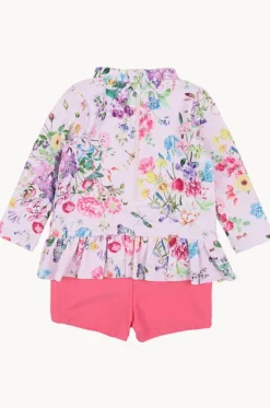 Rashies & Sunsuits^Minihaha Toddler Girls Allegra Boyleg Sunsuit Pink