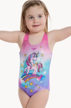 One Pieces^Speedo Toddler Girls Digital Printed One Piece Pink/purple