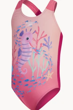 One Pieces^Speedo Toddler Girls Digital Printed One Piece Coral pink