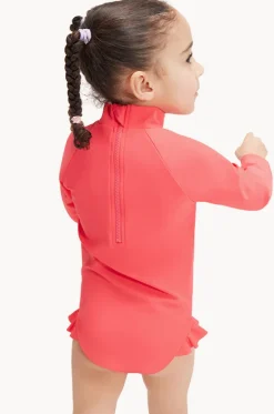 Rashies & Sunsuits^Speedo Toddler Girls Sloth Long Sleeve Sunsuit Coral Pink