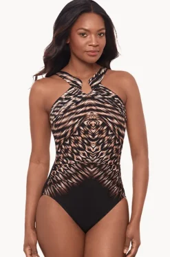 One Pieces^Miraclesuit Topkapi Aphrodite One Piece Black/Brown