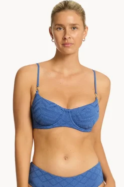 Bikini Tops^Sea Level Toscana Balconette Bra Denim