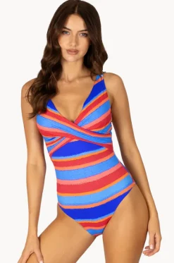One Pieces^Baku Trinidad D/E Cup Wrap One Piece Azure