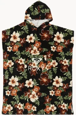 Towel Robes & Ponchos|Towel Robes & Ponchos^Roxy Tropical Feels Stay Magical Hooded Towel Black/multi