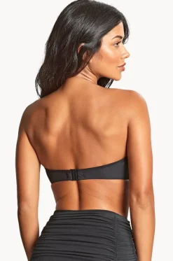 Bikini Tops^Panache Tulle Margot F Cup Bandeau BLACK