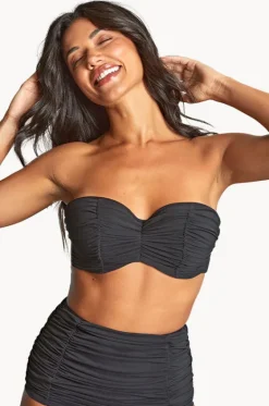 Bikini Tops^Panache Tulle Margot G Cup Bandeau BLACK