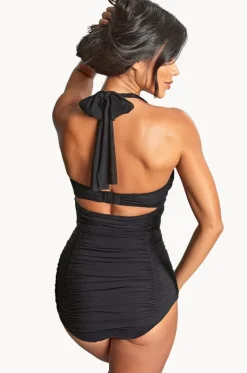 One Pieces^Panache Tulle Marilyn F Cup Twist Bandeau One Piece BLACK