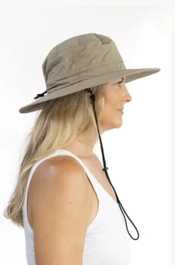 Headwear|Headwear^Sundaise Unisex Eco Wet Toggle Hat Beige