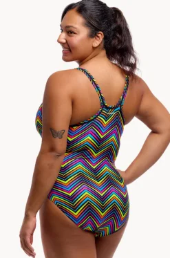 One Pieces^Funkita Up Down Locked In Lucy One Piece Black/multi
