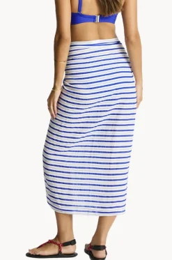 Sarongs^Sea Level Vacay Long Sarong Blue