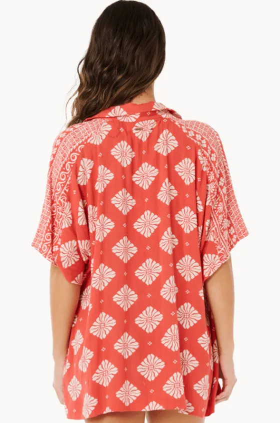 Tops^Rip Curl Ventura Button Through Shirt Red