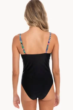 One Pieces^Togs Swimwear Verona Scoop Neck One Piece Black/Multi