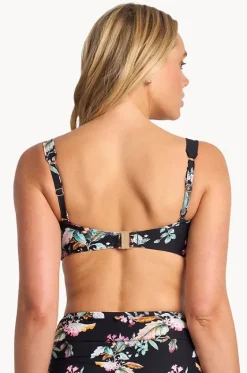 Bikini Tops^Sunseeker Viola D/DD Cup Wrap Bandeau Black