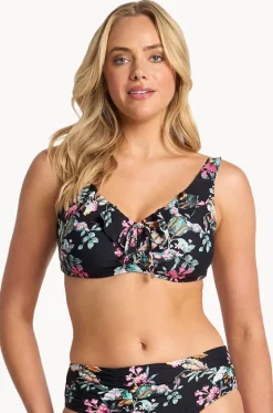 Bikini Tops^Sunseeker Viola E/F Cup Frill Bra Black