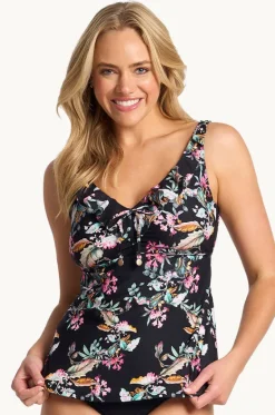 Tankini Tops^Sunseeker Viola E/F Cup Frill Tankini Separate Black