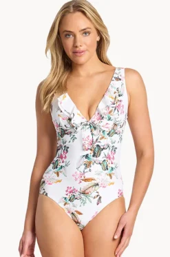 One Pieces^Sunseeker Viola Frill One Piece White