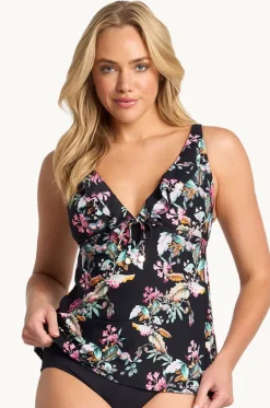 Tankini Tops^Sunseeker Viola Frill Tankini Separate Black