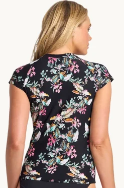 Rashies & Sunsuits^Sunseeker Viola Short Sleeve Suntop Black