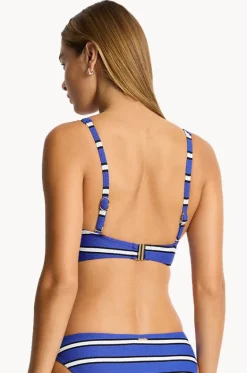 Bikini Tops^Sea Level Voyage Cross Front Bra Amalfi