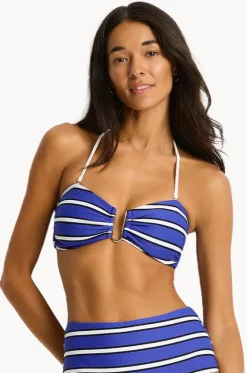 Bikini Tops^Sea Level Voyage U Bar Bandeau Amalfi