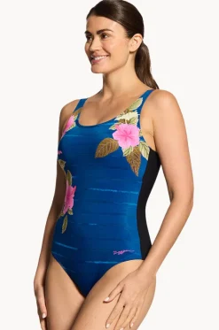 One Pieces^Zoggs Waterway Adjustable Scoopback One Piece Blue/black