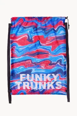 Sport Bags|Bags^Funky Trunks Wave Craze Mesh Gear Bag Blue/red