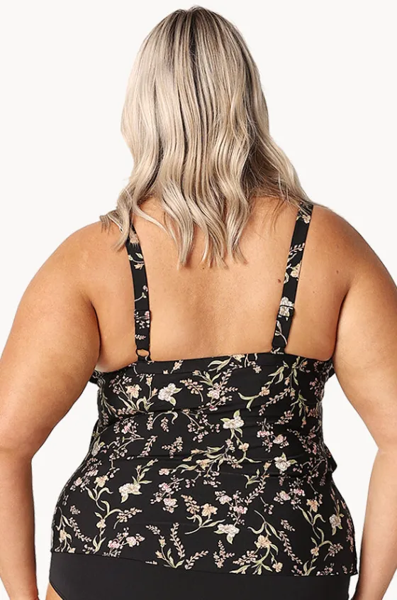 Tankini Tops^Capriosca Tiered Frill Tankini Separate Wildflowers