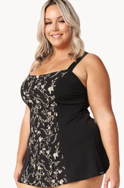 One Pieces^Capriosca Wide Strap Swim Dress Wildflowers