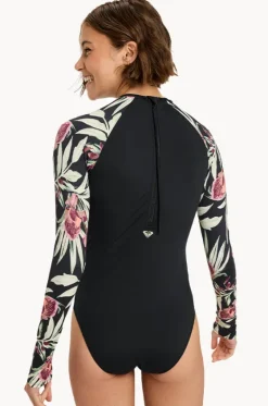 Rashies & Sunsuits^Roxy Wind Swept Floral Basic Mix Sunsuit BLACK