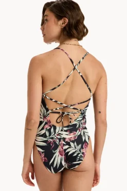 One Pieces^Roxy Wind Swept Floral Beach Classics One Piece BLACK