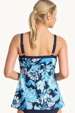 Tankini Tops^Poolproof Wisteria Swing Tankini Separate Navy