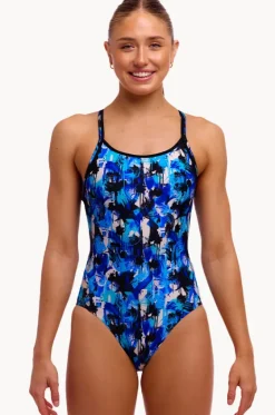 One Pieces^Funkita You Messer Diamond Back One Piece Blue/black
