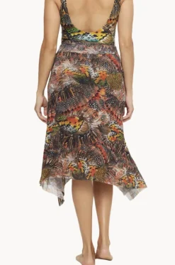 Sarongs^Togs Swimwear Zambia Mesh Frill Skirt Multi