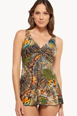 One Pieces^Togs Swimwear Zambia Twist Swim Dress Multi