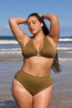 Bikini Tops^Capriosca Zanzibar Tri Khaki