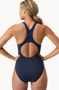 One Pieces^Speedo Zoom Boom Digital Printed Medalist One Piece Navy/multi