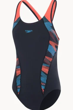 One Pieces^Speedo Zoom Boom Placement Laneback One Piece Navy/coral