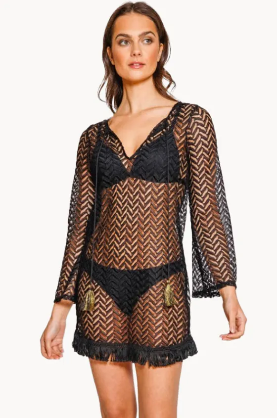 Overswim^Koy Resort Zuma Tunic Dress Black